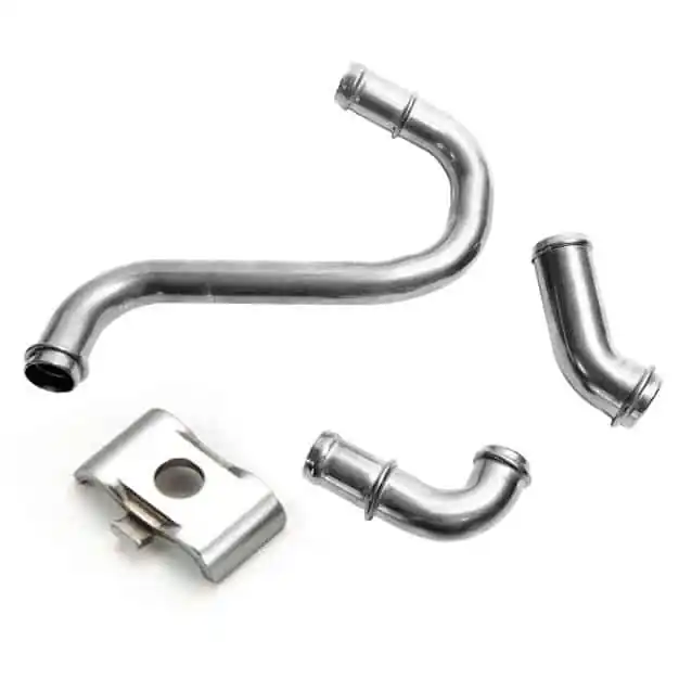 Bent metal tubes, connectors and stamped hardware parts